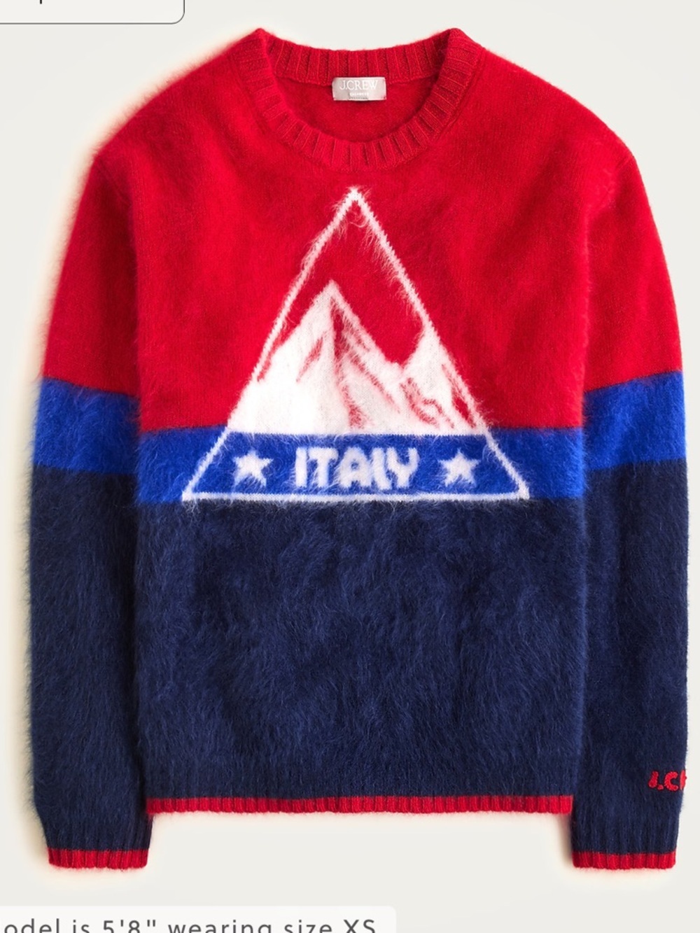U.S. Ski & Snowboard by J.Crew graphic crewneck sweater in brushed cashmere - Picture 3 of 6